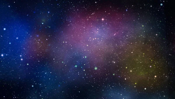 Fondo Espacial Con Nebulosa Estrellas Cielo Nocturno Vía Láctea — Foto de Stock