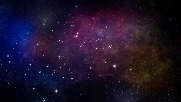 Étoiles Galaxie Espace Ciel Nuit Univers Noir Fond Étoilé Champ — Photo