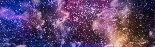 青い銀河の背景 美しい宇宙空間だ 無限の宇宙 — ストック写真