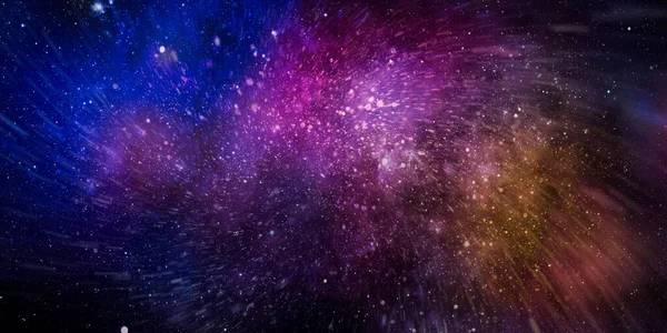 深宇宙にパノラマ — ストック写真