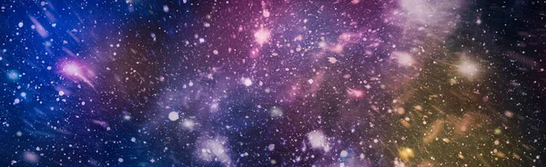 Fundo Espacial Caótico Planetas Estrelas Galáxias Espaço Exterior Mostrando Beleza — Fotografia de Stock