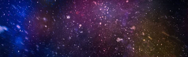 Colorido Starry Night Sky Outer Space Fundo — Fotografia de Stock