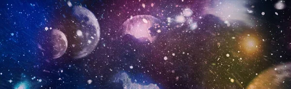 深い空間だ 高精細スターフィールドの背景 星空の宇宙背景テクスチャ カラフルな星空 スカイ外宇宙背景 — ストック写真