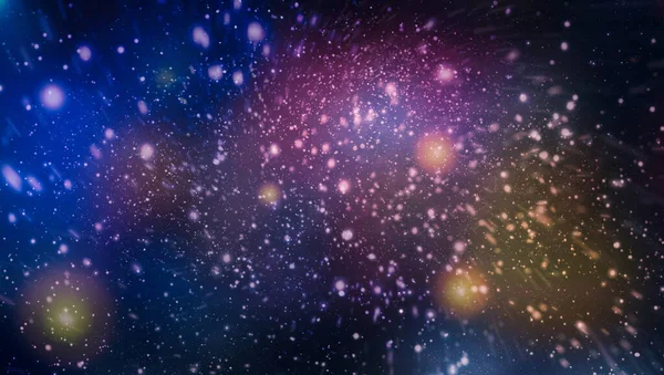 Πολύχρωμο Starry Night Sky Outer Space Background Έναστρο Φόντο Στο — Φωτογραφία Αρχείου