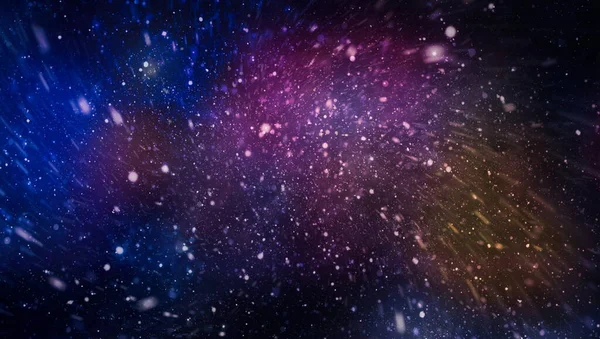 Renkli Yıldızlı Gece Gökyüzü Dış Uzay Arkaplanı Yıldızlı Dış Uzay — Stok fotoğraf