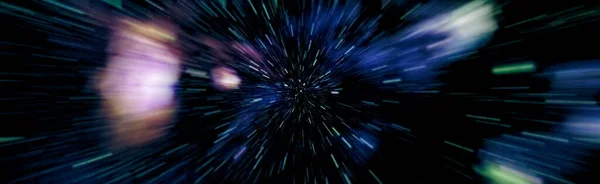 Astronomi Grafik Tasarımı Arka Planında Nebula Evrenin Derinliklerinde Parlayan Yıldızlar — Stok fotoğraf