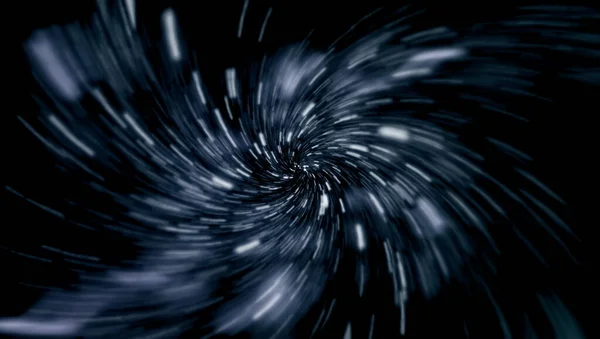 Resumen Del Movimiento Warp Hiperespacial Rastro Estrellas Azules —  Fotos de Stock
