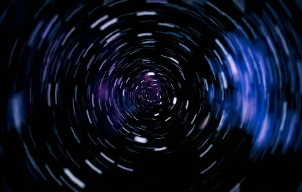 Διαστημικό Ταξίδι Την Ταχύτητα Του Φωτός Περίληψη Της Κίνησης Δίνης — Φωτογραφία Αρχείου