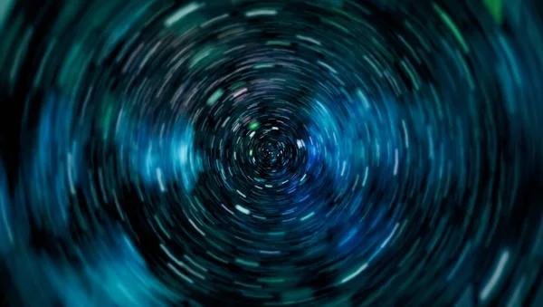 Vesmír Cestuje Rychlostí Světla Abstrakt Warp Nebo Hyperprostorového Pohybu Modré — Stock fotografie