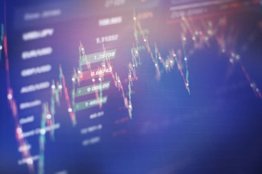 Grafik şeması finansmanlı soyut bir arkaplan. İş konsepti. Borsada iş ve mali kavramlar ve raporlar için diyagramlı ekonomi grafiği.