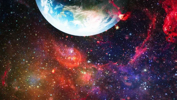 Нічне Небо Зірка Космосі Зіткнення Космосі Науці Освіті Елементи Цього — стокове фото