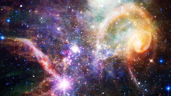 Les Étoiles Une Planète Une Galaxie Dans Espace Libre Galaxie — Photo