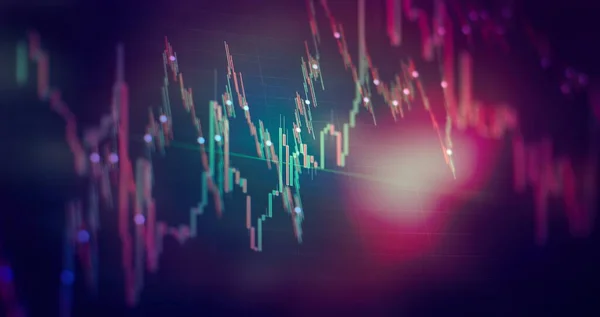 Economic graph with diagrams on the stock market, for business and financial concepts and reports.