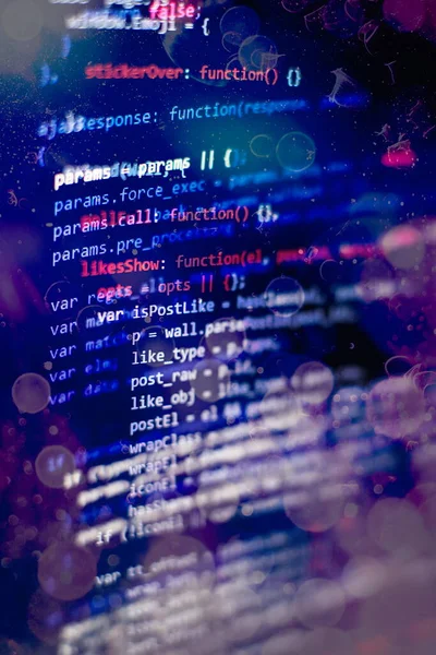 Programming Code Abstract Technology Background Software Developer Computer Script — Stock Photo, Image