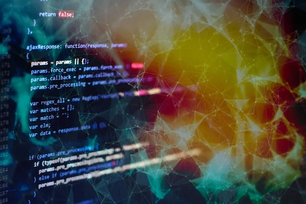 Programming Code Abstract Technology Background Software Developer Computer Script — Stock Photo, Image