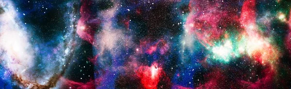Yıldız Kümesi Nebula Uzayda Bir Bulut Soyut Astronomik Galaksi Görüntünün — Stok fotoğraf