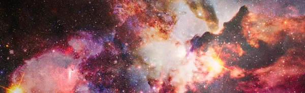 Nébuleuses Galaxies Étoiles Brillantes Dans Une Belle Composition Éléments Cette — Photo