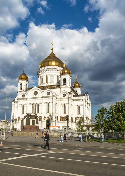 Catedral Cristo Salvador Moscú Rusia Mayo 2018 — Foto de Stock