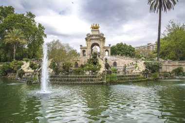 Barcelona Ciutadella Park Çeşme.
