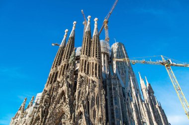Mimar Antonio Gaudi, Katalonya, Barcelona İspanya - 14 Mayıs 2018 tarafından da La Sagrada Familia Katedrali