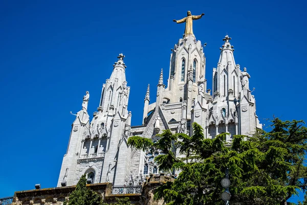 Templo Sagrado Coração Tibidabo Barcelona — Fotografia de Stock