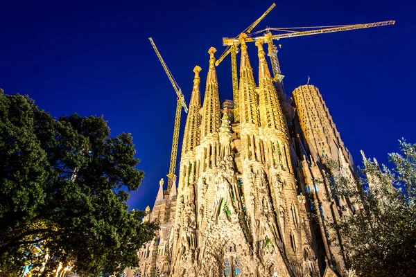 Mimar Antonio Gaudi, Katalonya, Barcelona İspanya - 16 Mayıs 2018 tarafından da La Sagrada Familia Katedrali.