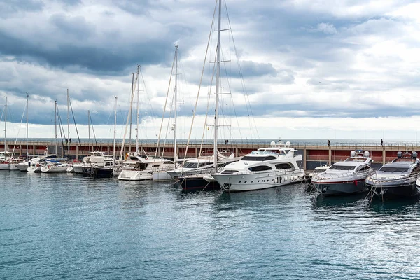 Port Jachtów Barcelona Hiszpania Maja 2018 — Zdjęcie stockowe