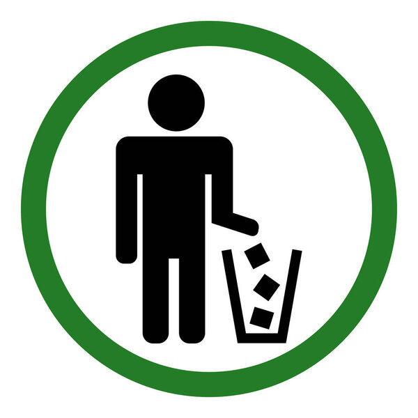 Не мусорный знак. Векторная иллюстрация
.