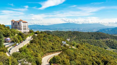 Mount Tibidabo, Barselona, İspanya, görünümünden.
