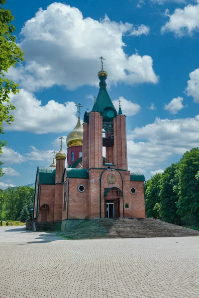 Temple Sergius Radonezh City Lermontov Russia June 2020 — Stock Photo, Image