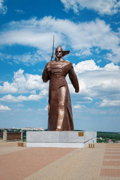 Pomnik Żołnierza Wzgórzu Zamkowym Stawropolu Rosja — Zdjęcie stockowe