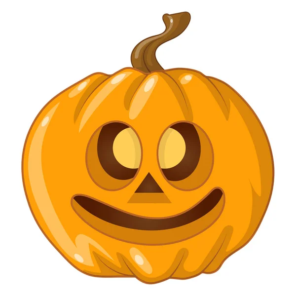 Halloween Pumpkin White Background Vector Illustration — Stockový vektor