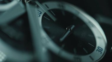 Lüks adam izle detay, chronograph veya zamanlayıcı kapatın. Zaman kavramı. Makro görünümü