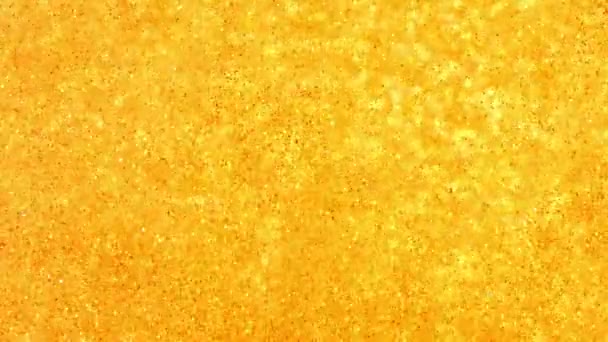 Goldener Hintergrund. Gold glänzt unter Wasser, schöne abstrakte Textur. kann als Übergang zu modernen Projekten, künstlerischen Hintergründen, alles mit kreativem Twist verwendet werden — Stockvideo