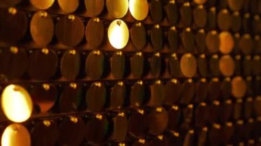 Parlayan, parıldayan ışıklarla altın kinetik arka plan. Mükemmel metin koruyucular veya Cg. Kavramı tatil, kutlama veya glamour parti için