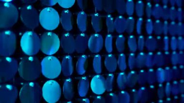 Parlayan, parıldayan ışıklarla mavi kinetik arka plan. Mükemmel metin koruyucular veya Cg. Kavramı tatil, kutlama veya glamour parti için