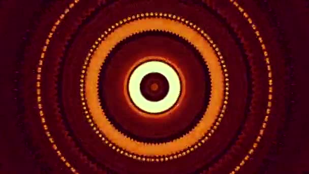 Round Fractal hałasu i Kaleidosskopowe. lustro Tworzenie efektu zabawka — Wideo stockowe