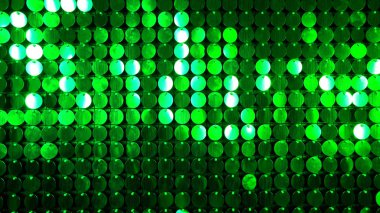 Soyut yeşil kinetik glitter duvar hareketli. Parıltılı yansıtıcı arka plan