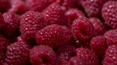 Lezzetli tatlı meyve. Olgun ahududu dönüşümlü arka plan. Meyveler antioksidanla dolu. Düzgün vejetaryen gıdası. Sağlıklı yaşam tarzı kavramı.