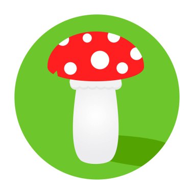 Mantar düz tasarım