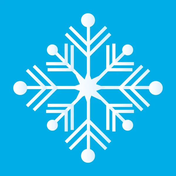 Snowflake σχεδιασμός ftat λεπτή γραμμή — Διανυσματικό Αρχείο