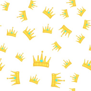 Vektör çizimi. Kusursuz altın kaplama desenli, beyaz arkaplan.