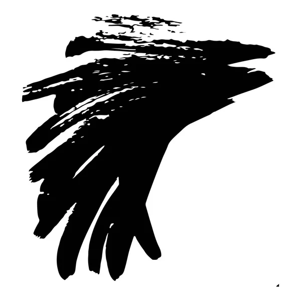 Illustration Vectorielle Set Taches Encre Noire Texture Des Taches Peinture — Image vectorielle