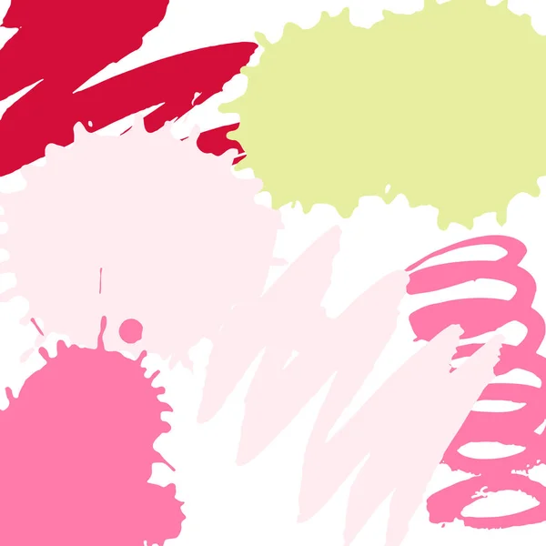 Vector Illustratie Achtergrond Van Multi Gekleurde Vlekken Van Inkt — Stockvector