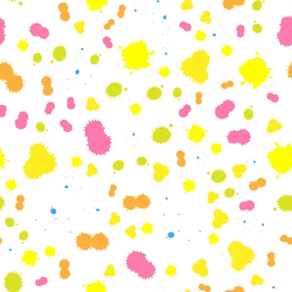 Illustration. Bakgrund av flerfärgade blotting av bläck — Stock vektor