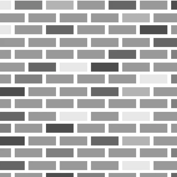 異なる色の灰色のレンガのレンガの壁 — ストックベクタ