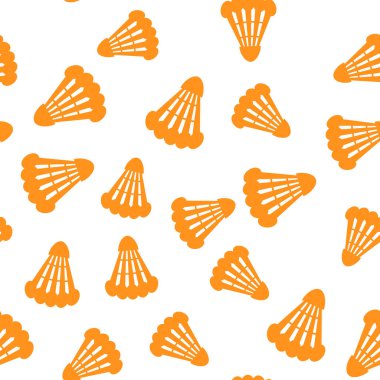 Badminton Mekik Horozu, yaz eğlencesi oyunu. Vektör resmi