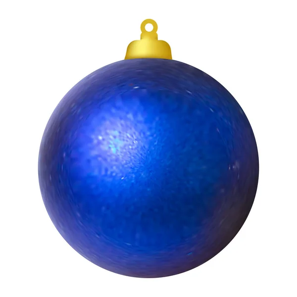 Bola de Natal na árvore. Decoração de Natal. Imagem vetorial — Vetor de Stock