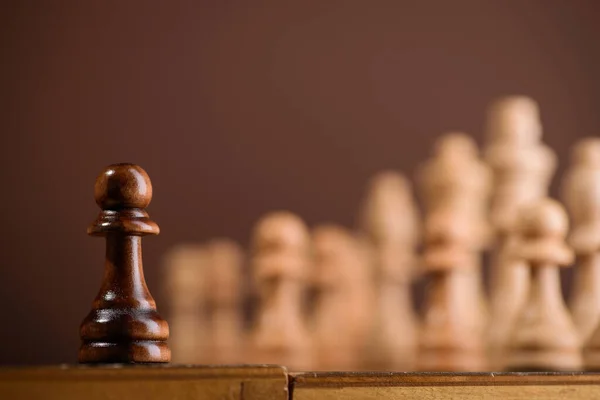 Close Chess Piece Pawn Chessboard — Stock Photo, Image