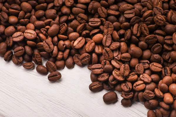 Close Roasted Coffee Beans Background — Stock Photo, Image